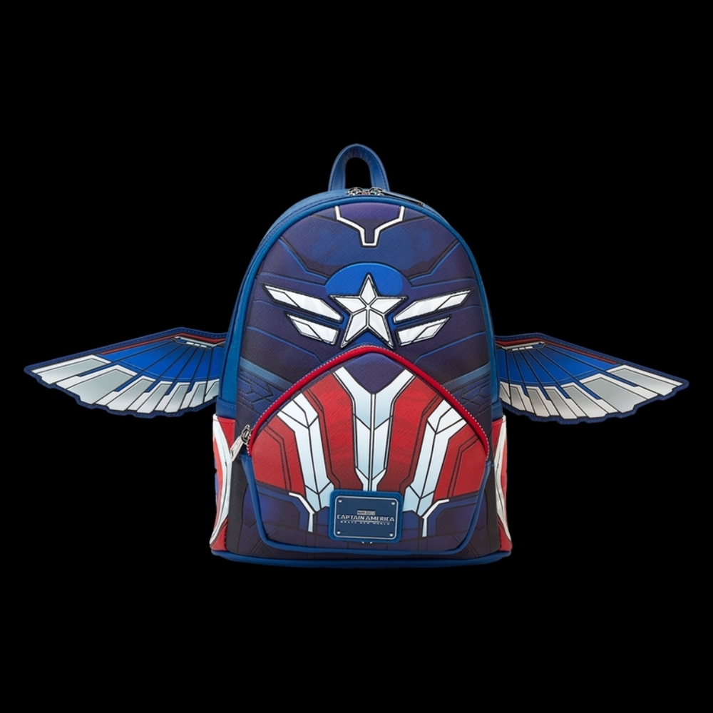 Loungefly Captain America Mini Backpack With Wings NWT